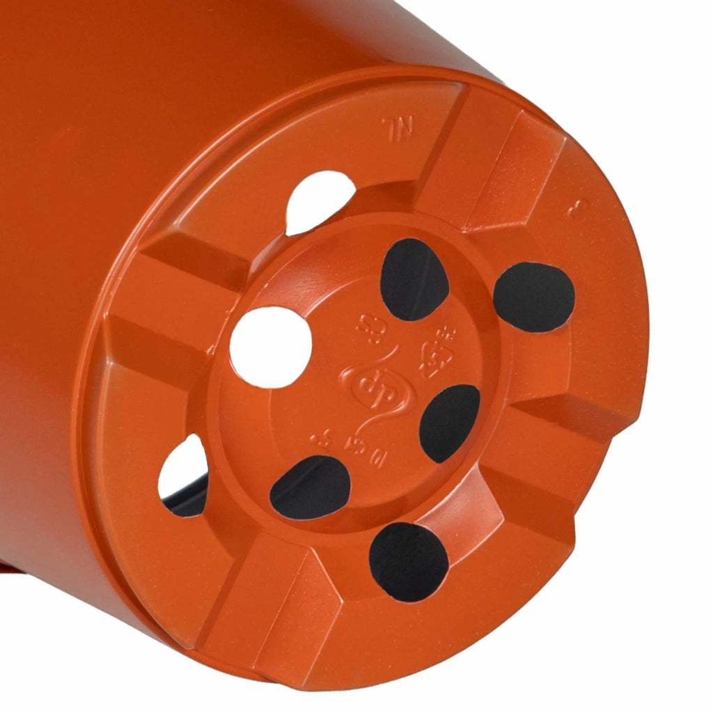 Vaso Rotondo per Fiori 100 pcs Terracotta Ø 10 x 8 cm Plastica