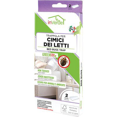 TRAPPOLA CIMICI INVERDE - ADESIVA CF=PZ 2- 12 confezioni