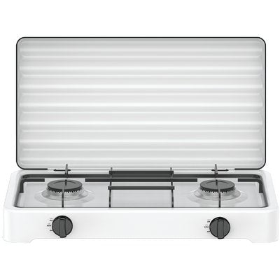 FORNELLO GAS FLAME 2 DOMUS  ACCIAIO VERNICIATO BRUCIATORE 2 KW 4,4