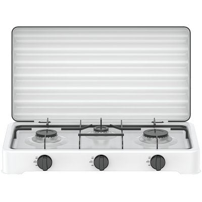 FORNELLO GAS FLAME 3 DOMUS  ACCIAIO VERNICIATO BRUCIATORE 3 KW 5,4