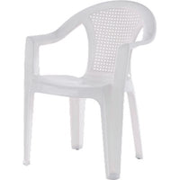 SEDIA MILOS + BRACCIOLI DOMUS  PP BIANCO CM 53X45 H.CM 77