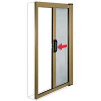 ZANZARIERA KIT PORTA SOTTILE IRS - BRONZO FIBRA VETRO/PVC CM 140 H.CM 240