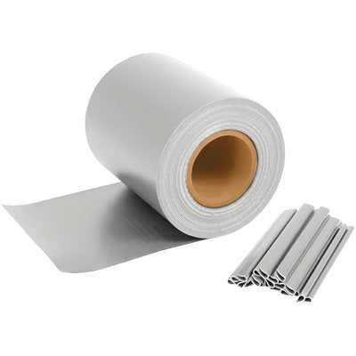 FASCIA COPRENTE RINGHIERE EFFE  PVC BIANCO H.CM 19 MT 35 + 20 CLIPS