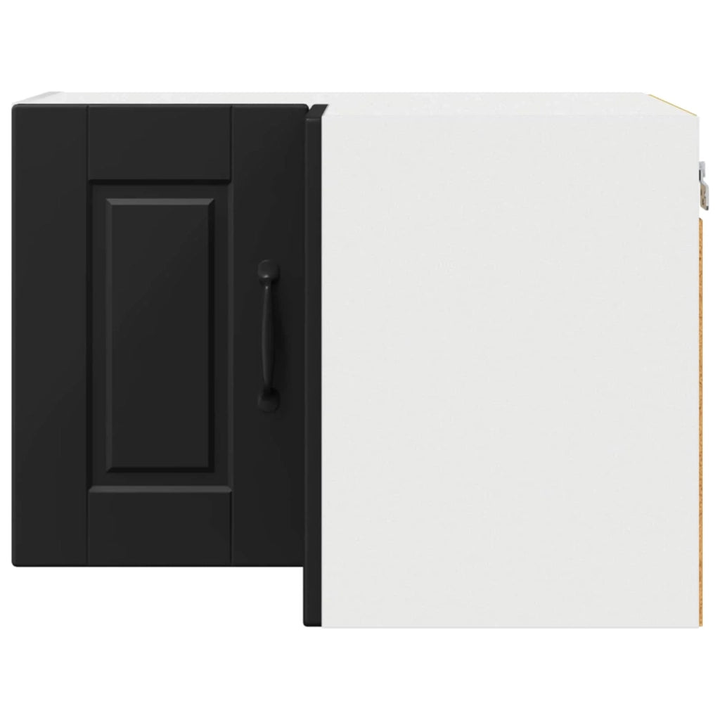 Pensile da cucina moderno a parete con pratico spazio contenitivo 57 x 57 x 40 cm legno composito nero 02_0054300