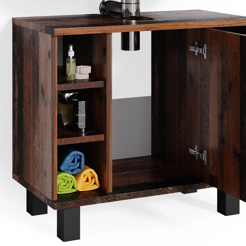 Mobile sottolavabo per bagno Fynn Legno antico 60 x 54 cm Vicco