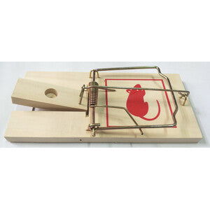 TRAPPOLA PER TOPI BASE LEGNO 10,0X4,5X0,6 CM- CHINA T MAX 6044- 20,0 pz