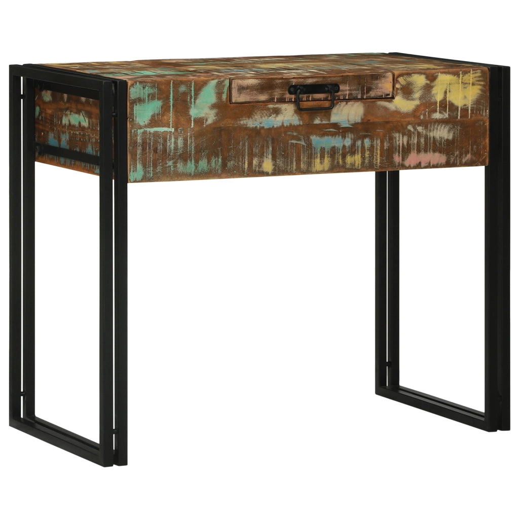 Tavolo da Trucco 90x50x75 cm Legno Massello Recuperato