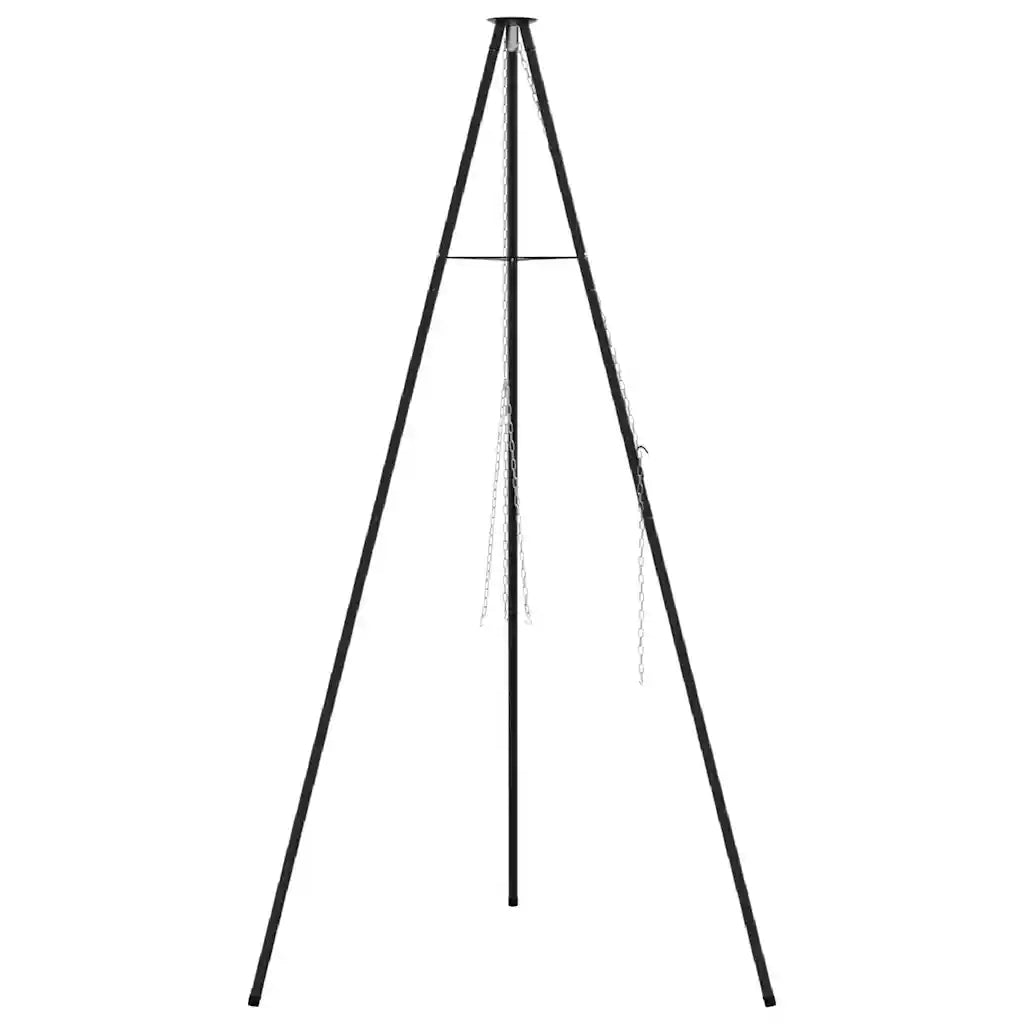 Treppiede da Campeggio Nero 92 x 92 x 191,5 cm Acciaio 42010330