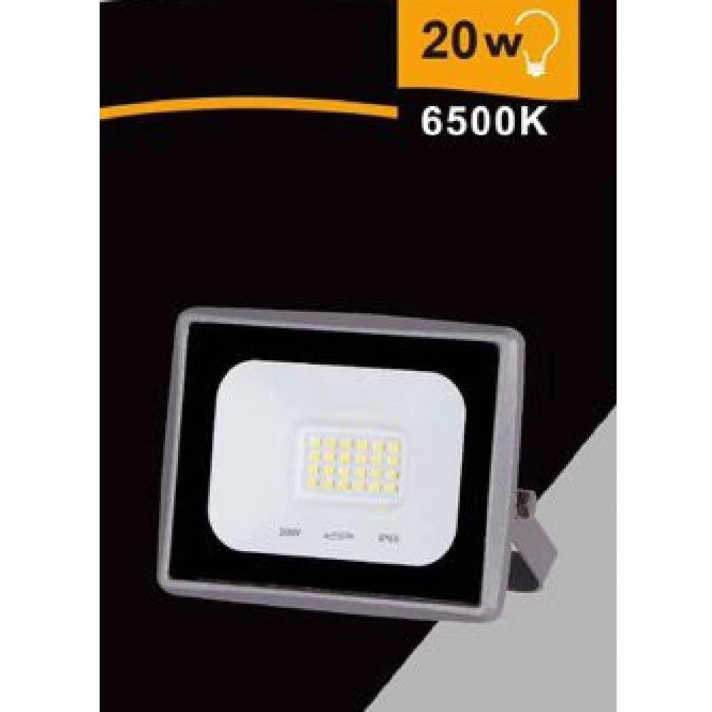 Trade Shop - Faretto Led Faro 20 W 1800 Lm Ip65 Grigio Luce Calda Fredda Naturale Ek02-20w-g - -bianco Freddo      -