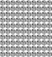Draad Hulzen 100 Stuks - Schroefdraad Reparazione - M6 x 1 - Lunghezze 9mm/12mm/18mm - Resistenza Accresciuta del Filo - Per Diversi Materiali - Attacco Schroefdraad