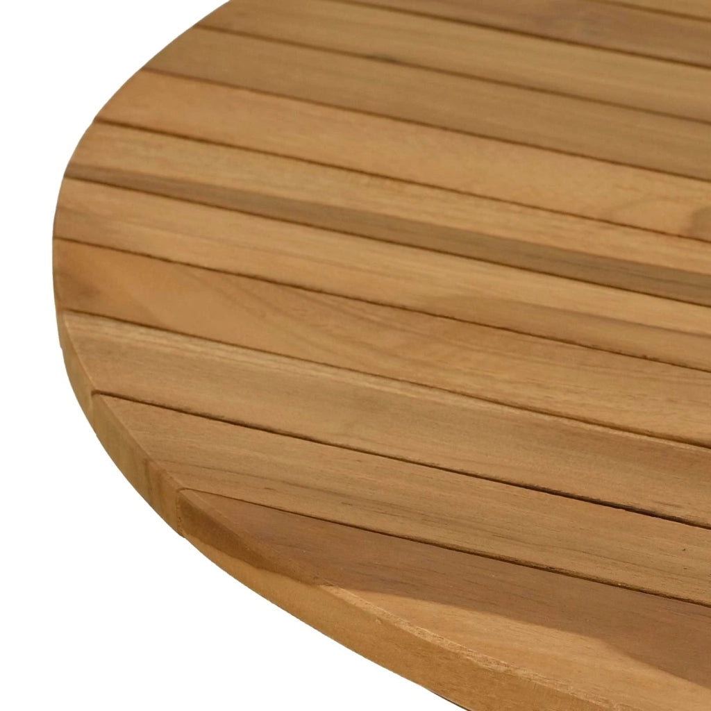 Piano del tavolo Ø 60 x 3,5 Rotondo Legno di teak solido 42033151