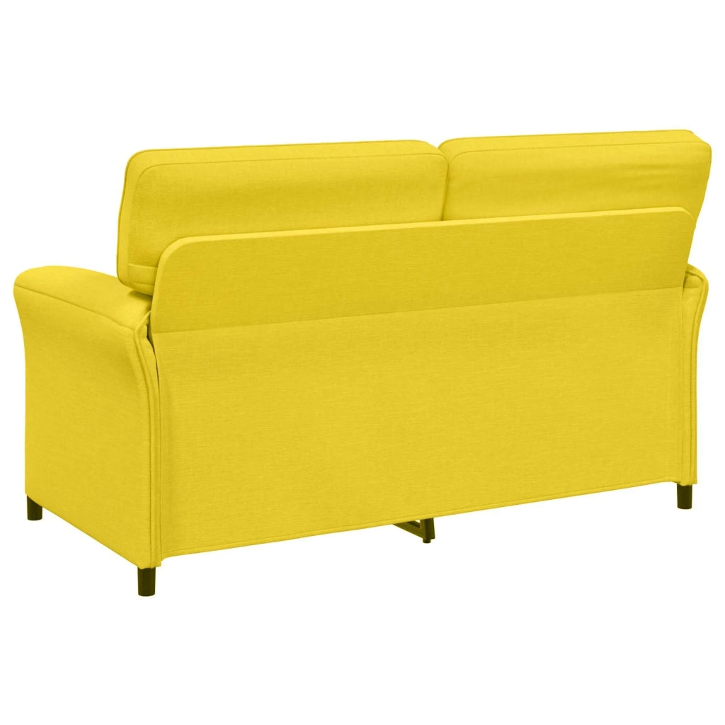 Set di divani 2 pz Giallo Chiaro Tessuto 3424867
