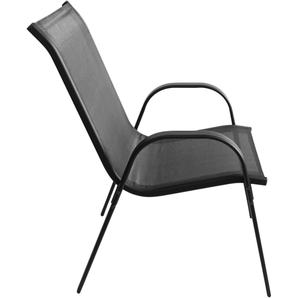 Set Bistro Island con Tavolo Semicircolare e 2 Sedie Sofia Grigie