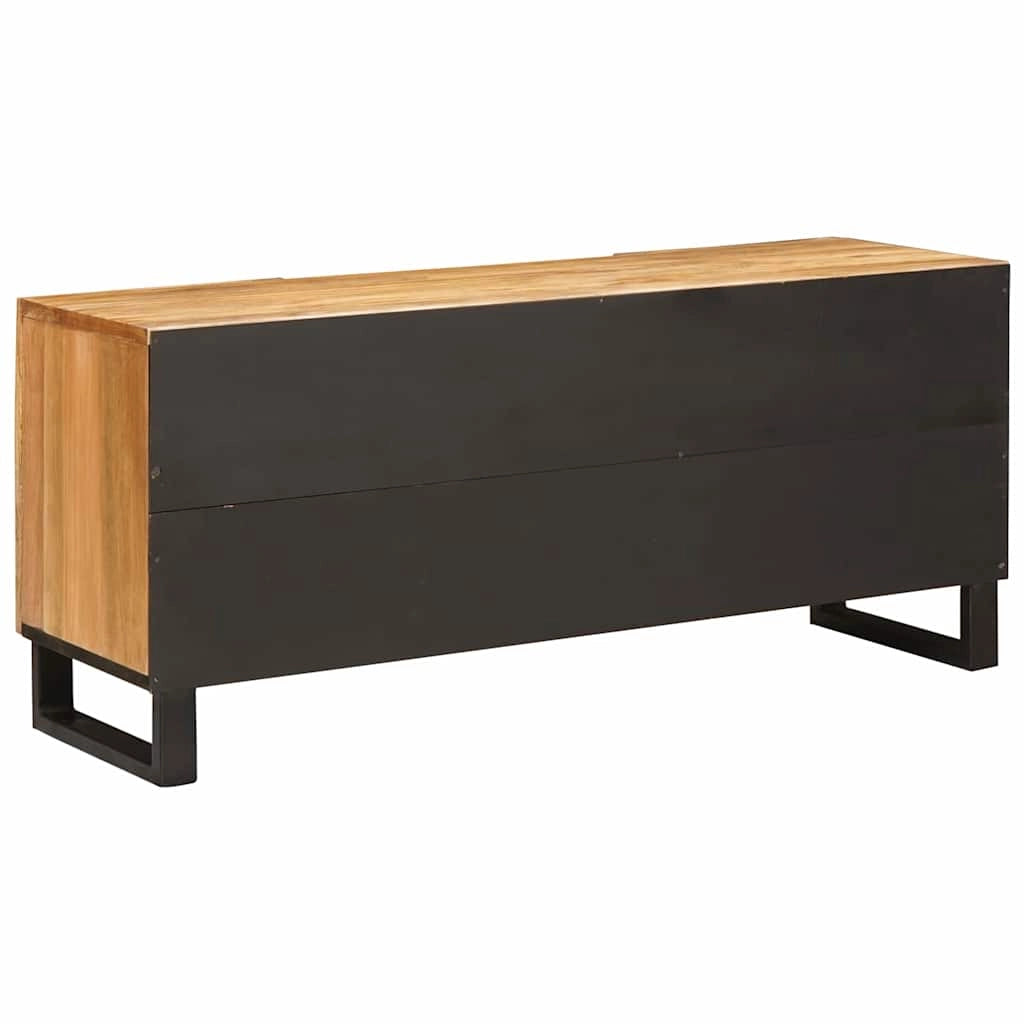 Mobile TV moderno e compatto con pratico spazio di archiviazione 105 x 33 x 46 cm in legno massello di mango marrone 02_0057790