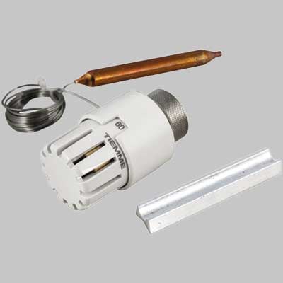 TESTA TERMOSTATICA CON SONDA A DISTANZA PER VALVOLA DEVIATRICE/MISCELATRICE  4070  ° C     TIEMME