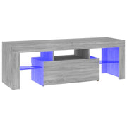 Mobile TV multimediale mensola TV credenza mobile TV sala da pranzo soggiorno camera da letto con luci LED Sonoma 120 x 35 x 40 cm grigio 02_0026801