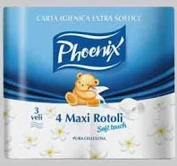 CARTA IGIENICA EXTRA SOFFICE 'PHOENIX' Conf. 4 rotoli