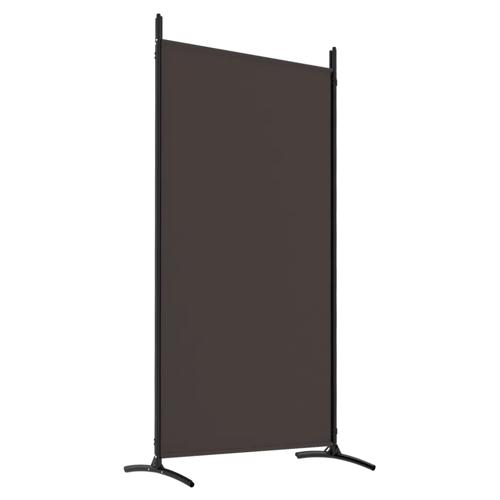 Divisorio Ambienti | Divider per stanze | Paravento a 4 Pannelli Marrone 346x180 cm in Tessuto