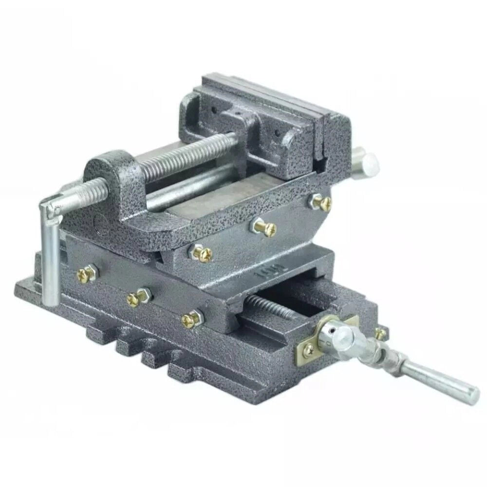 Morsa a Croce per Trapano a Colonna da Banco 100mm 4" Regolabile Ganasce 100 MM