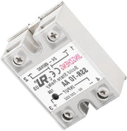 Relè a semiconduttore 230V AC, compatibile con tensioni 90-250 V AC e 24-480 V AC, 10A, modello SSR-10 AA