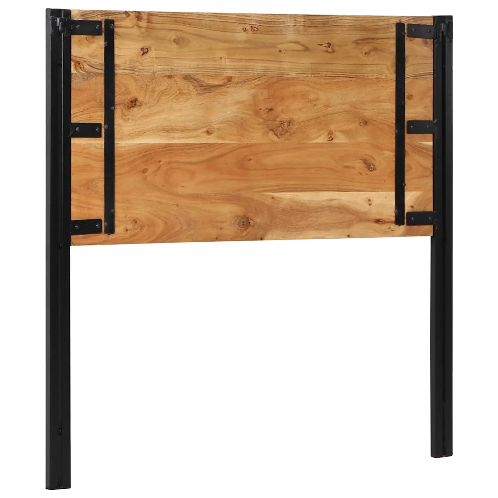 vidaXL Testiera 100 cm in Legno Massello di Acacia e Ferro