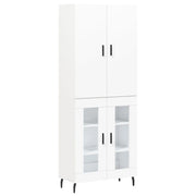 Buffet credenza cassettiera armadio mobile contenitore organizer cucina soggiorno salotto alto 69,5 x 34 x 180 cm legno ingegnerizzato bianco 02_0032650