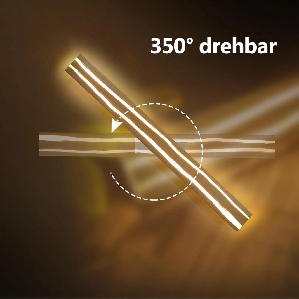 ZMH Applique LED da parete 80cm 13W 3000K design moderno per scale camera da letto corridoio