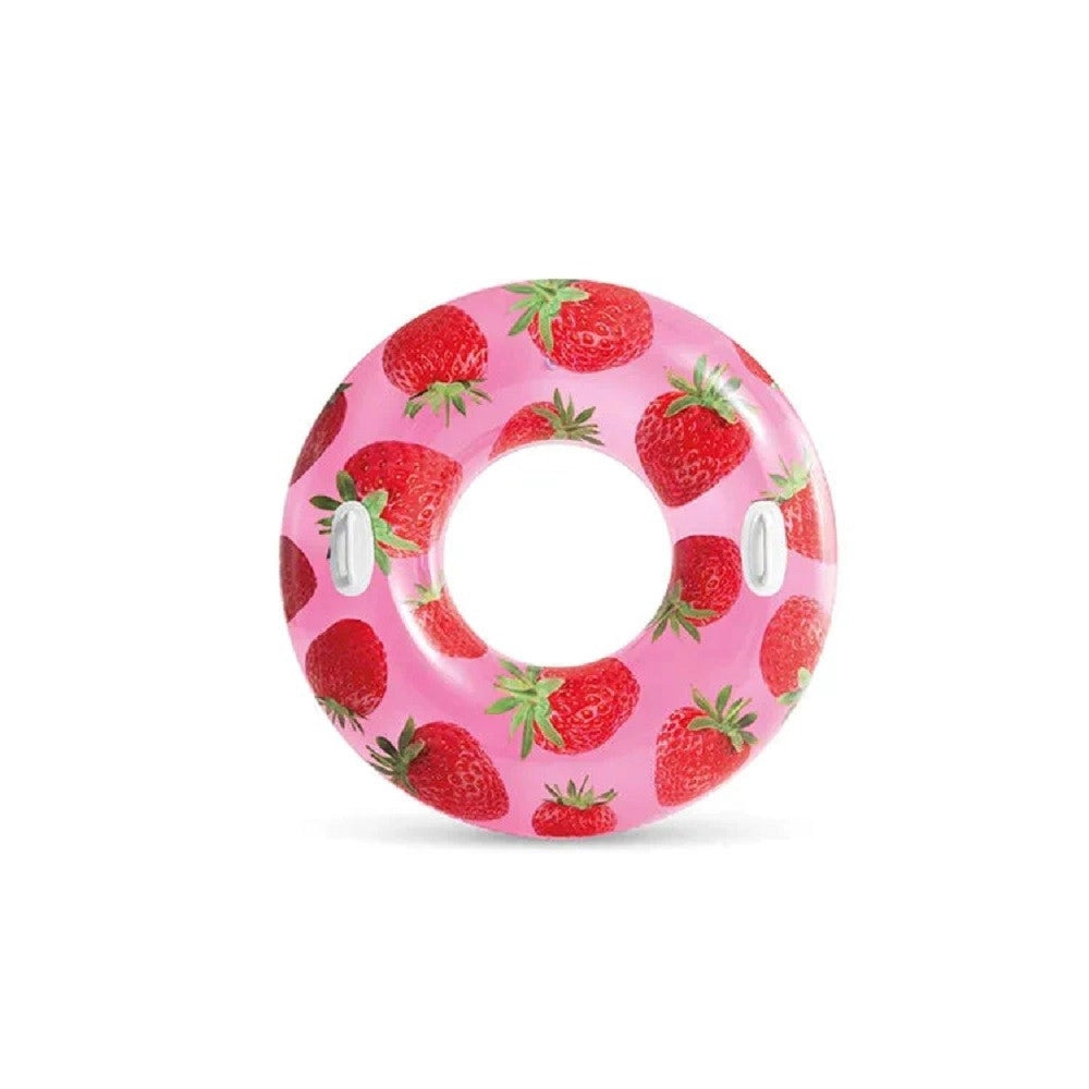 Trade Shop - Ciambella Salvagente Tropicale Frutta Estiva Con Maniglie 107cm Assortiti 56261 -