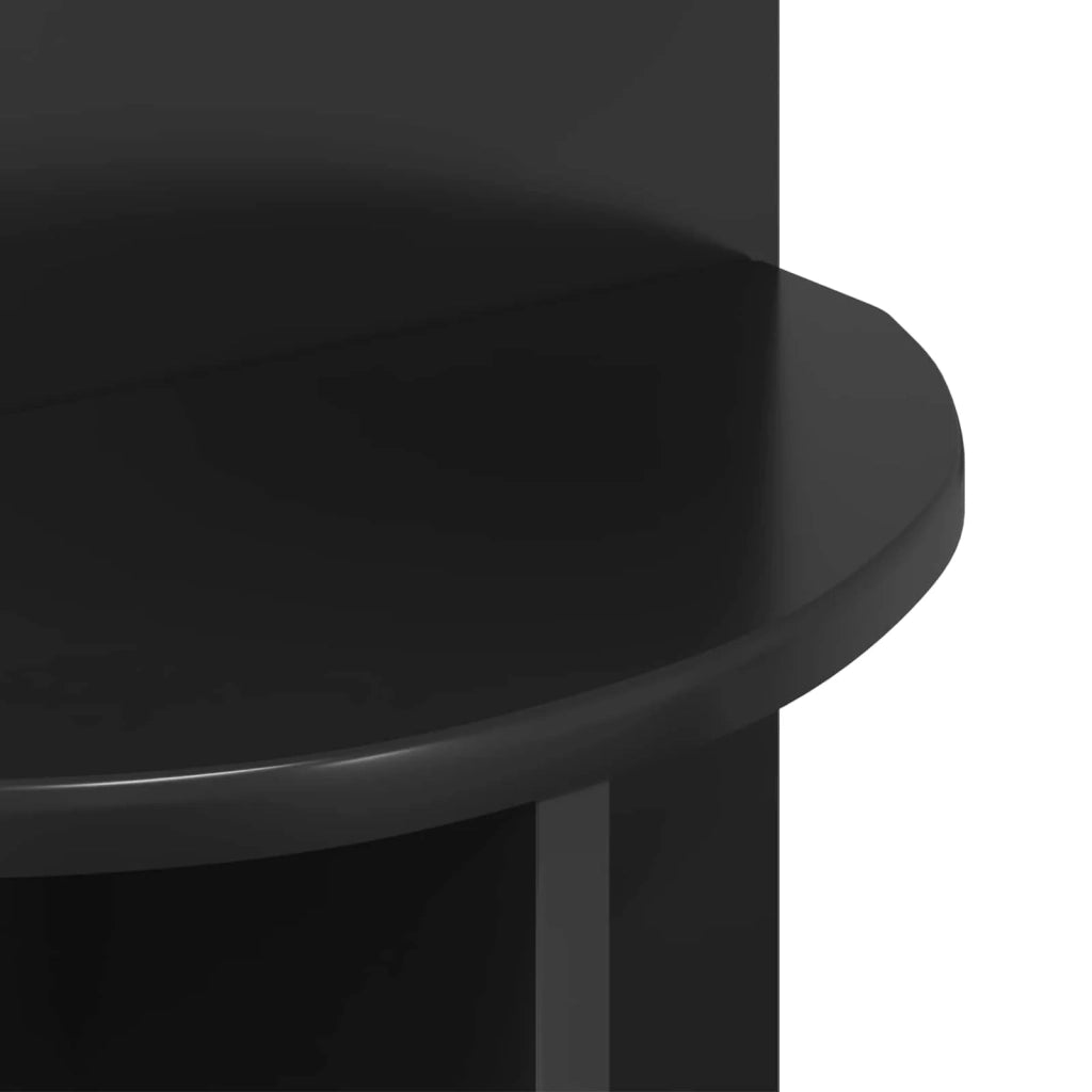 Tavolo laterale Rovere Nero Ø 39,5 x 55 cm Legno ingegnerizzato 8001020