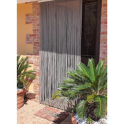 Trade Shop - Tenda Moschiera Antimosche A Fili Torciglione In Gomma Grigia 120x230 Cm Tpl88 025479 -
