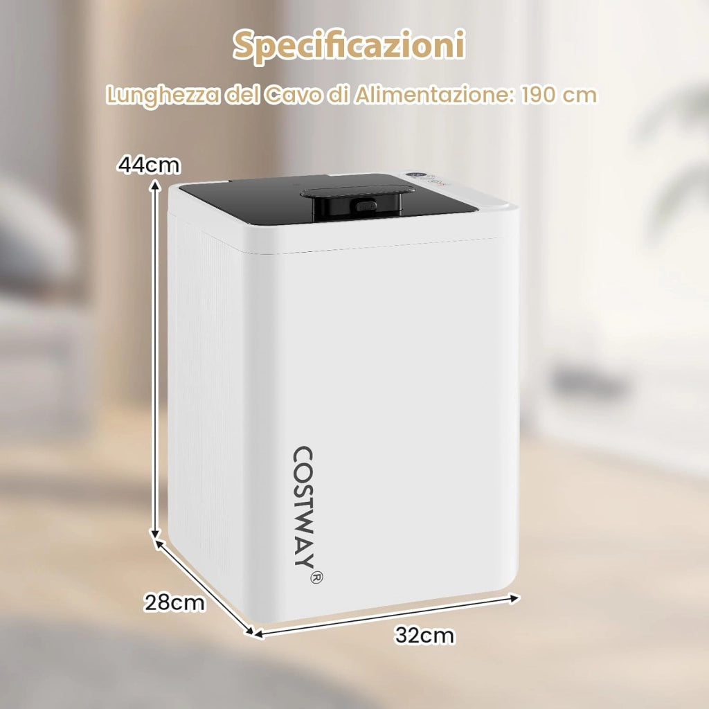 COSTWAY Scaldasalviette 23L, Scalda Salviette da Bagno Elettrico con Spegnimento Automatico, Timer a 6 Livelli e Display LED, Towel Warmer Spazioso per Spa, Terme e Albergo