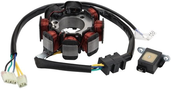 Vervander Stator 8 Bobine 5 Filari - Compatibile con TRX200/200D/200A - Materiale di Alta Qualità - Facile da Installare - Dimensioni: 89mm/35mm/33mm - Parte Motocicletta