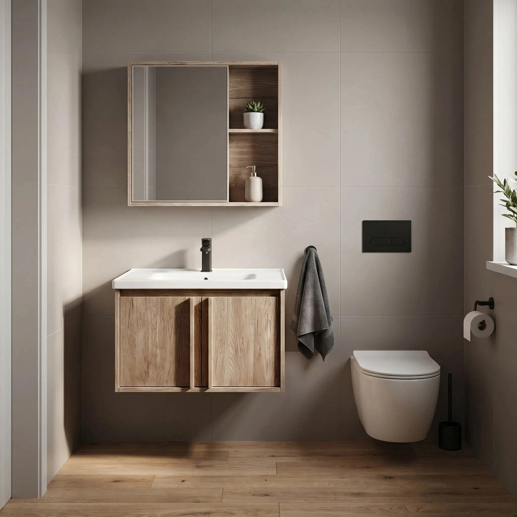 Set Di Mobili Da Bagno Con Lavabo Gama T25023 Qhm 60cm