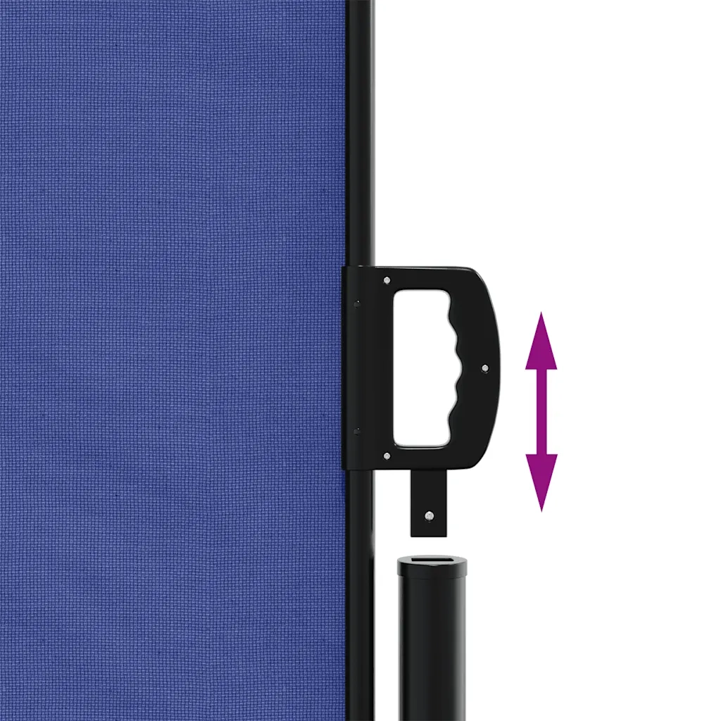 Tenda da Sole | Tenda parasole Laterale Retrattile Blu 100x1000 cm