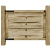 Cancello da Giardino in Legno di Pino Impregnato 100x75cm Verde 45308