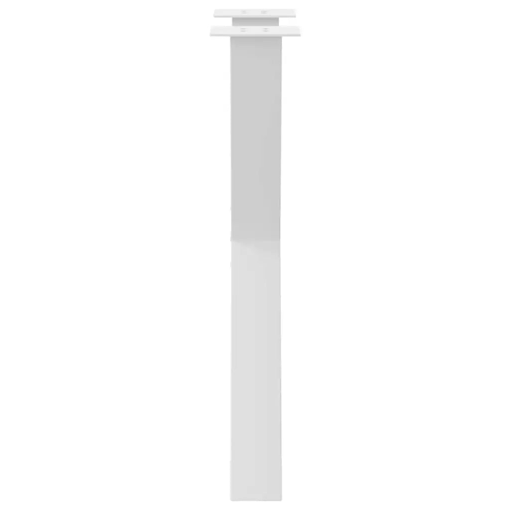 Gambe per tavolo da pranzo a forma di X 2 pz bianche 60x(72-73) cm in acciaio 4012973