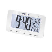 Orologio EXPLORE SCIENTIFIC radiocontrollato da tavolo con display RDC1004 BIANCO