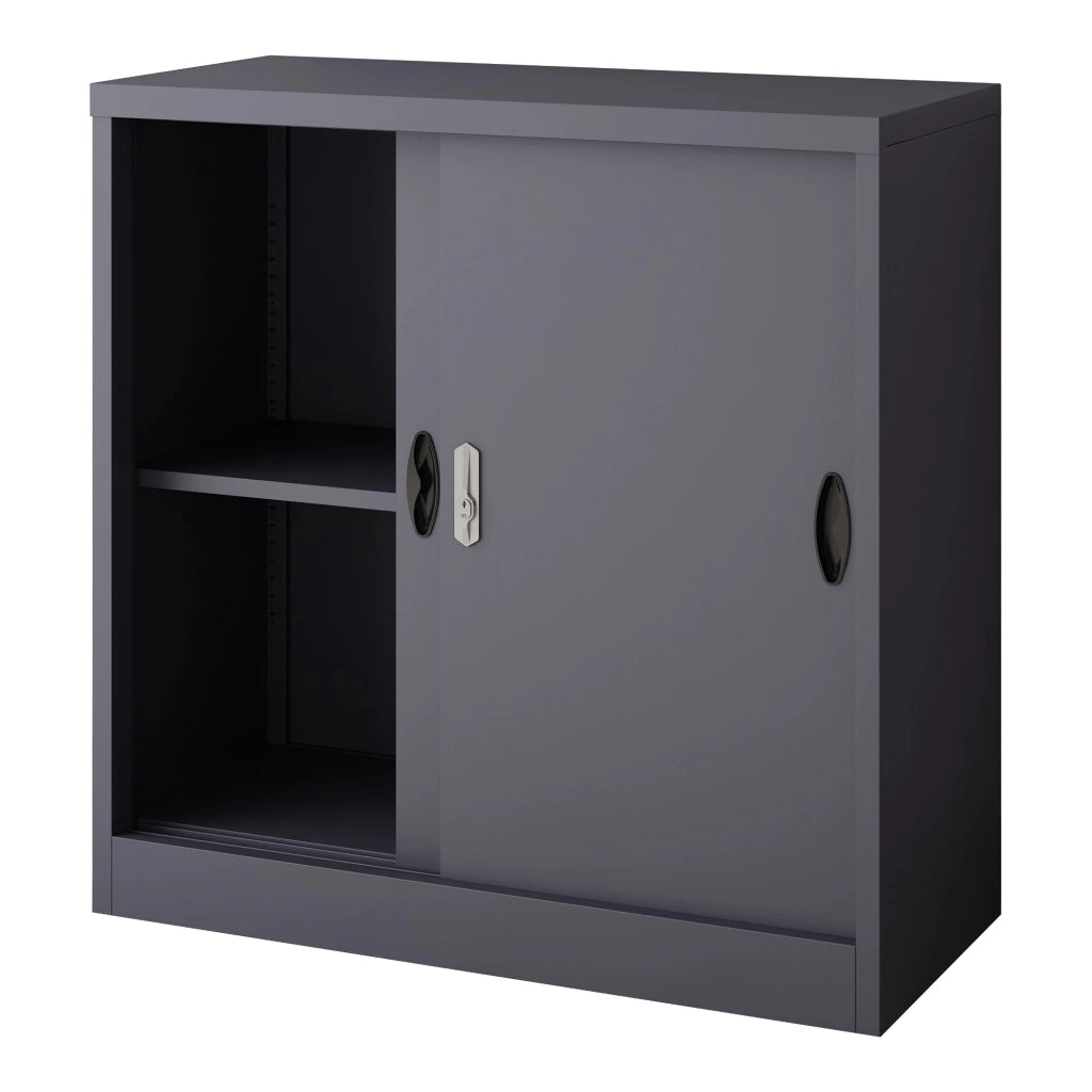 Armadio spogliatoio ufficio mobile contenitore per ufficio officina camera da letto ufficio acciaio rieti acciaio laccato 90 x 40 x 90 cm grigio scuro 03_0006344