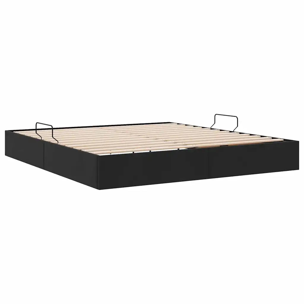 Letto con Contenitore Nero 180 x 200 cm Velluto 3370129