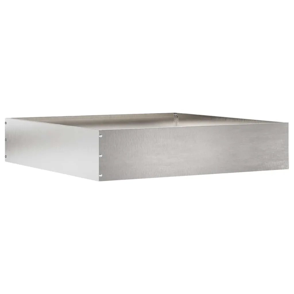 Bordura per Prato 60 x 60 x 13 cm Acciaio Inox Argento 874738