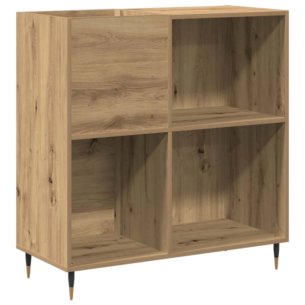 Mobile porta vinili rovere artigianale 85 x 38 x 89 cm 862909