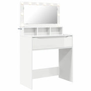 Toeletta | Tavoli da Trucco per Camera da Letto con cassetto Bianco Lucido