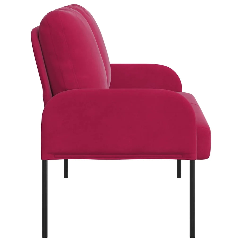 Divani con cuscino 110cm Rosso Vino Legno compensato
