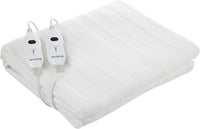 Scaldaletto Elettrico Coperta Elettrica Matrimoniale Lana e Poliestere, Riscaldamento Rapido, Spegnimento Automatico, Lavabile