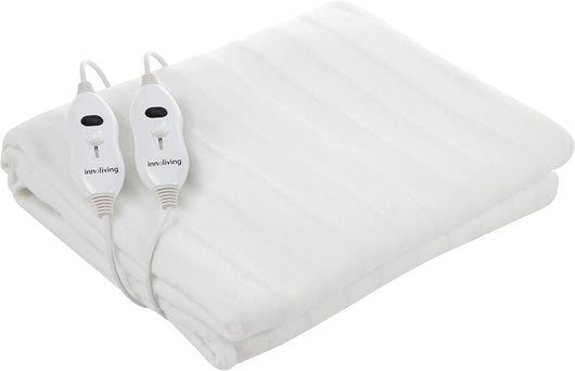 Scaldaletto Elettrico Coperta Elettrica Matrimoniale Lana e Poliestere, Riscaldamento Rapido, Spegnimento Automatico, Lavabile