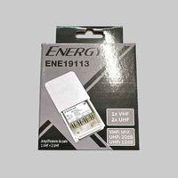 AMPLIFICATORE DA PALO VHF+UHF CON FILTRO 5G 3 IN (UHF-UHF-VHF) - 2 OUT TV (1=12V)