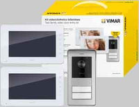 KIT VIDEOCITOFONO BIFAMILIARE 'K42911' VIMAR Due schermi 7? - VIMAR