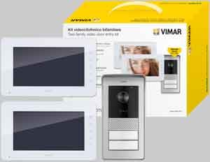 KIT VIDEOCITOFONO BIFAMILIARE 'K42911' VIMAR Due schermi 7? - VIMAR