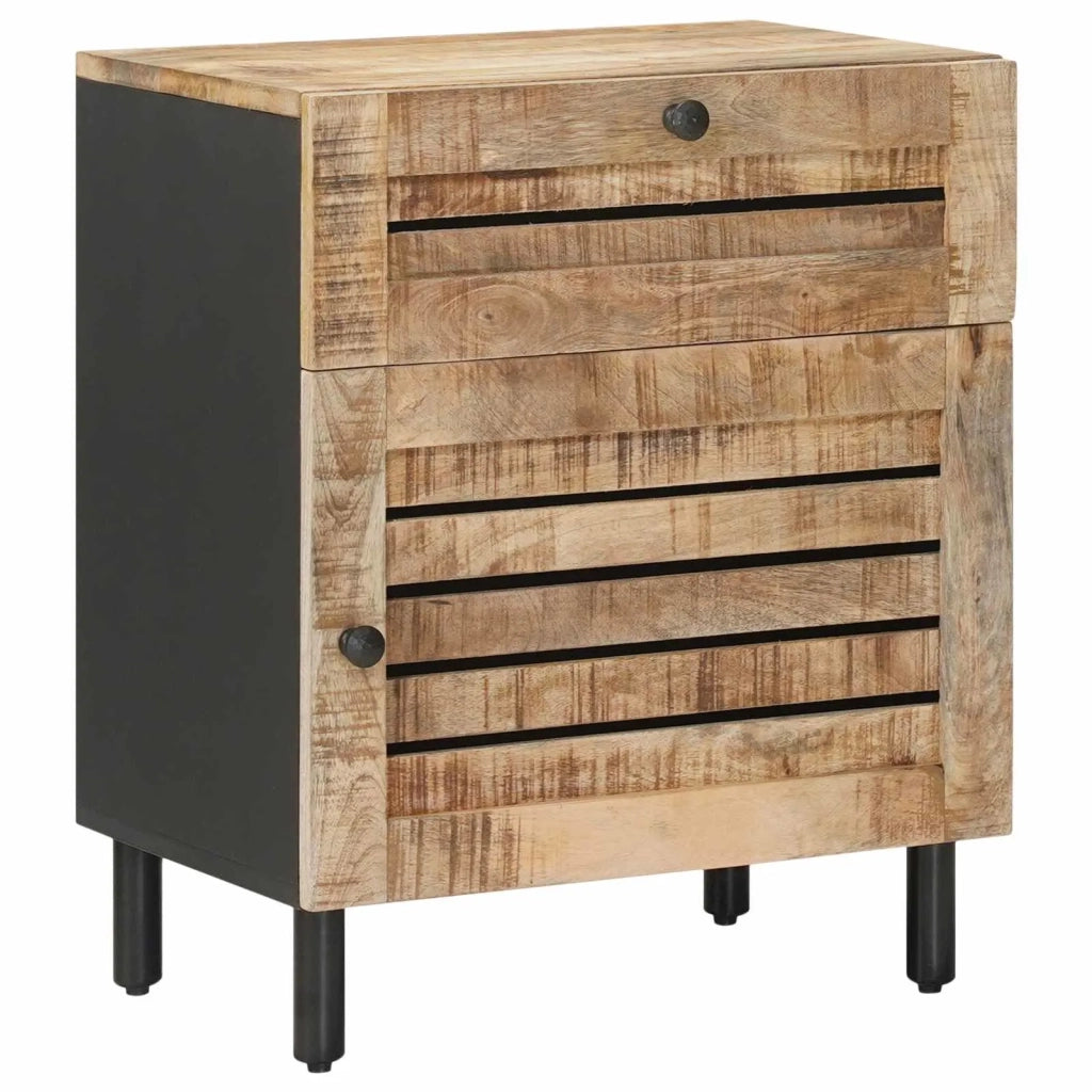 Comodino Naturale 50 x 33 x 60 cm Legno di mango massello 4018852