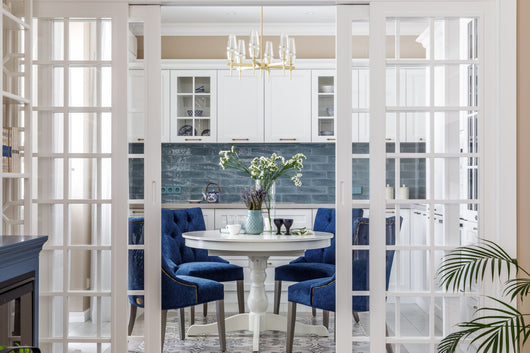 Lampadario House in Metallo Lita Opaco Oro